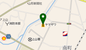 うさちゃんクリーニング ヤマザワ上山店の地図画像