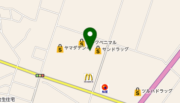 うさちゃんクリーニング ヨークベニマル上山店の地図画像