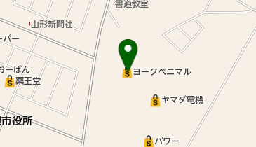うさちゃんクリーニング ヨークベニマル新東根店の地図画像