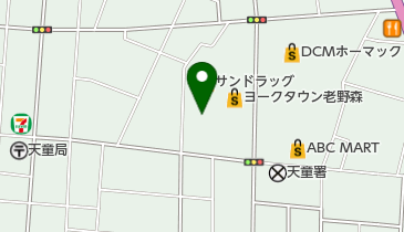 うさちゃんクリーニング ヨークベニマル天童老野森店の地図画像
