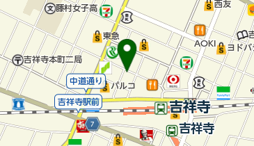 ヒーローズ 吉祥寺店の地図画像