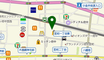 QBハウス(キュービーハウス) 府中くるる店の地図画像