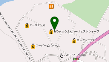 パティズ&クローバーおやまゆうえん店の地図画像