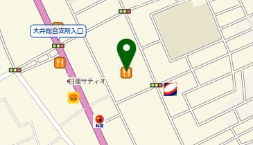 パティズ&クローバー 大井店の地図画像