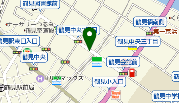 鶴見遊技場組合の地図画像