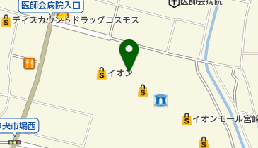 イオン銀行 イオンモール宮崎店の地図画像