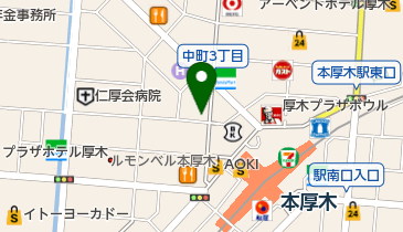 プティエルセーヌ 本厚木駅前店の地図画像