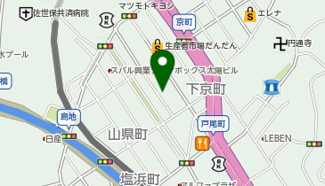 鮨将いし松の地図画像