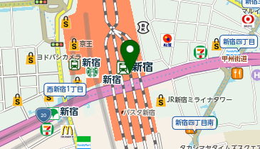 駅弁屋 新宿店の地図画像