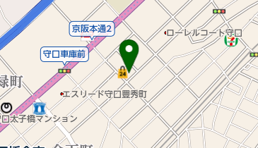 守口健康マージャン教室の地図画像