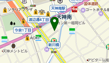 福岡私教連事務所の地図画像