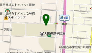 大阪信愛学院中学校の地図画像