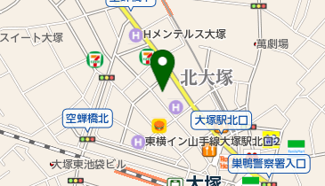 ニューロワークス大塚センターの地図画像