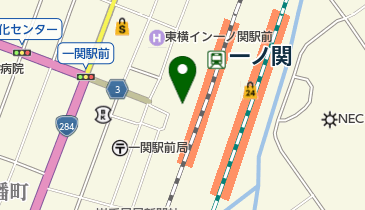 一関菜のはなの地図画像