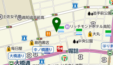 たも屋 帯屋町店の地図画像