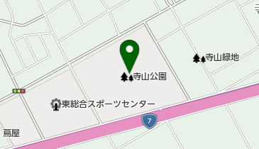 寺山公園の地図画像