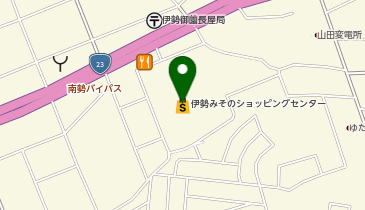 伊勢みそのショッピングセンターの地図画像