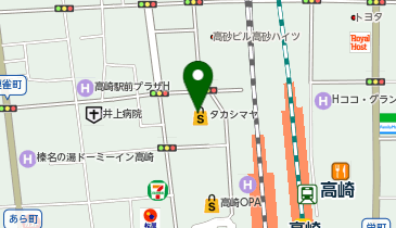 HENRI CHARPENTIER(アンリ シャルパンティエ) 高崎高島屋店の地図画像