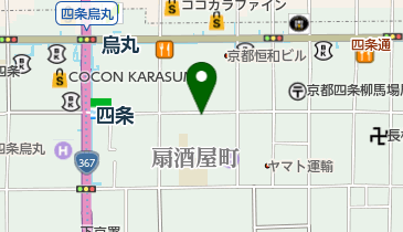 安心お宿 京都四条烏丸店の地図画像