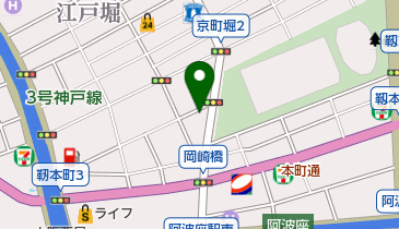 ホテル四季 靭公園の地図画像