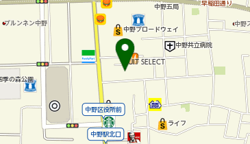 肉汁餃子のダンダダン 中野店の地図画像