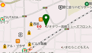 高槻ミューズコートEAST(イースト) ジオタワー高槻ミューズフロントの地図画像