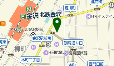 北鉄金沢駅A-7 タクシー乗り場の地図画像