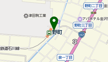 野町駅 タクシー乗り場の地図画像