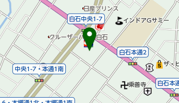 秀岳荘 白石店の地図画像