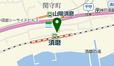 須磨駅 タクシー乗り場の地図画像