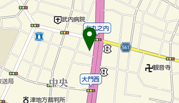 三重額縁 津店の地図画像