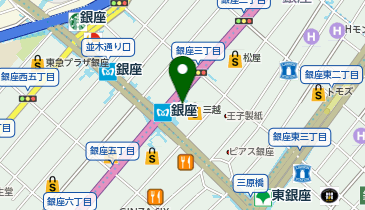 アール エフ ワン 銀座三越店の地図画像