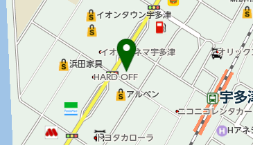ここも 宇多津浜街道店の地図画像