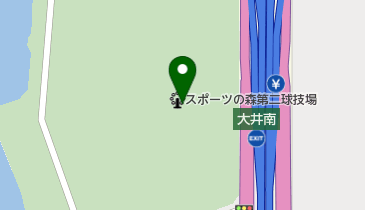 大井第二球技場(大井ふ頭中央海浜公園スポーツの森)の地図画像