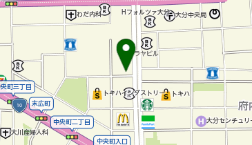 4&deg;Cブライダル 大分店の地図画像