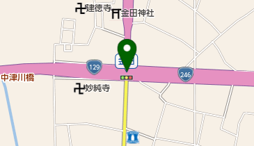 金田陸橋の地図画像