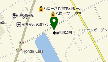 蓮池公園(香川県)の地図画像