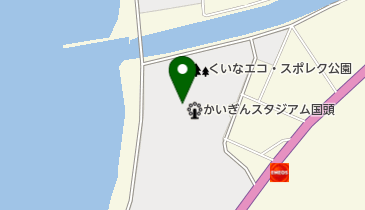 くにがみ球場の地図画像