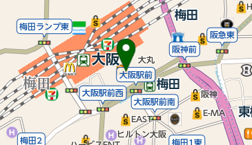 あ・らん アクティ大阪店の地図画像