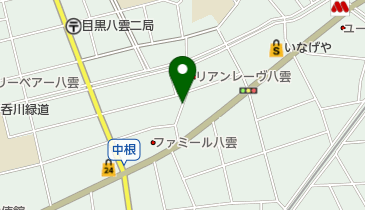 氷川坂 (八雲)の地図画像