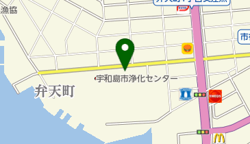 宇和島市総合体育館の地図画像