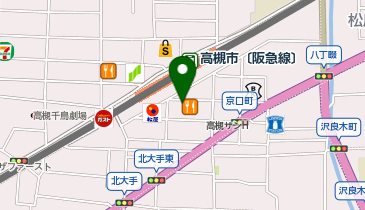 アニメイト 高槻の地図画像