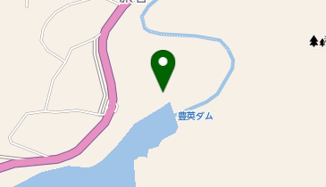 豊英ダム・豊英湖の地図画像