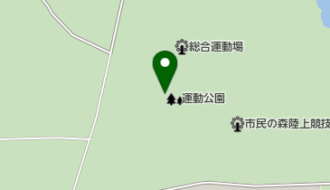 三沢市民の森公園 野球場の地図画像
