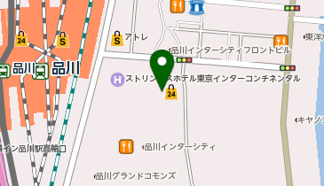 品川インターシティA棟の地図画像