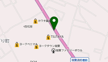 ヨークタウン坂東の地図画像