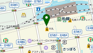 4&deg;C 大丸札幌店の地図画像