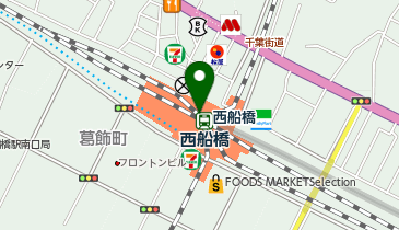 天丼てんや ペリエ西船橋店の地図画像