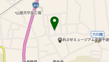 手打百藝おぶせの地図画像