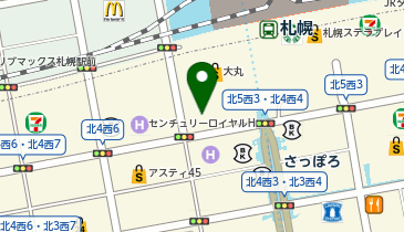 たまご料理の店 卵と私 札幌アピア店の地図画像